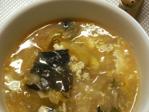疲労回復⁉具だくさんのお酢の効いた簡単スープ